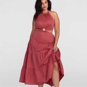 Fashion to Figure Halter Maxi Dress with Ring Cutout